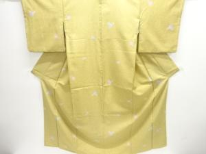 のり散らしに花模様小紋着物